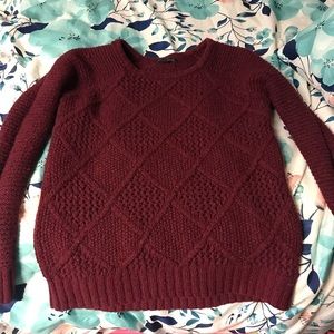 American Eagle burgundy sweater. Size XS